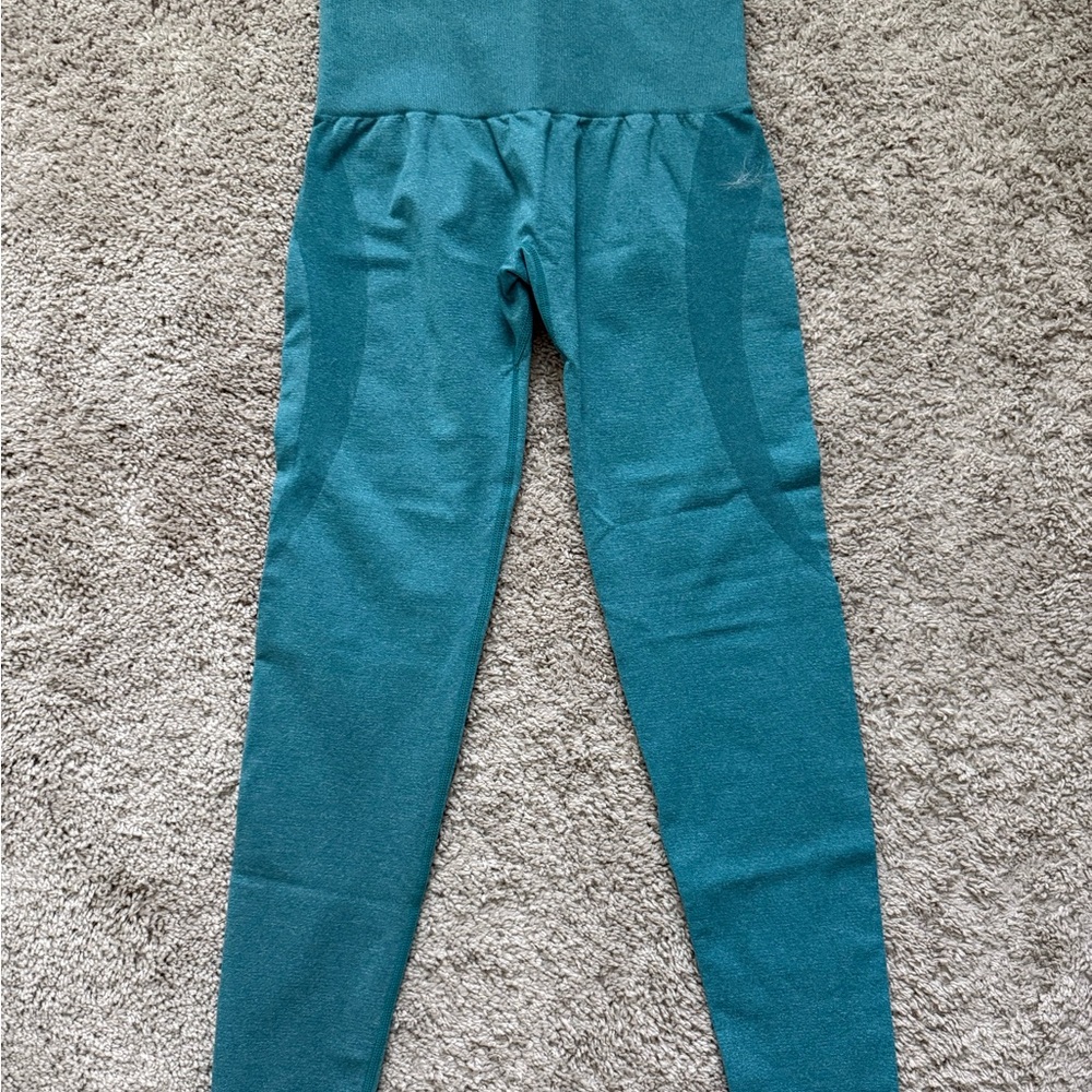 NVGTN Teal Seamless Contour Leggings